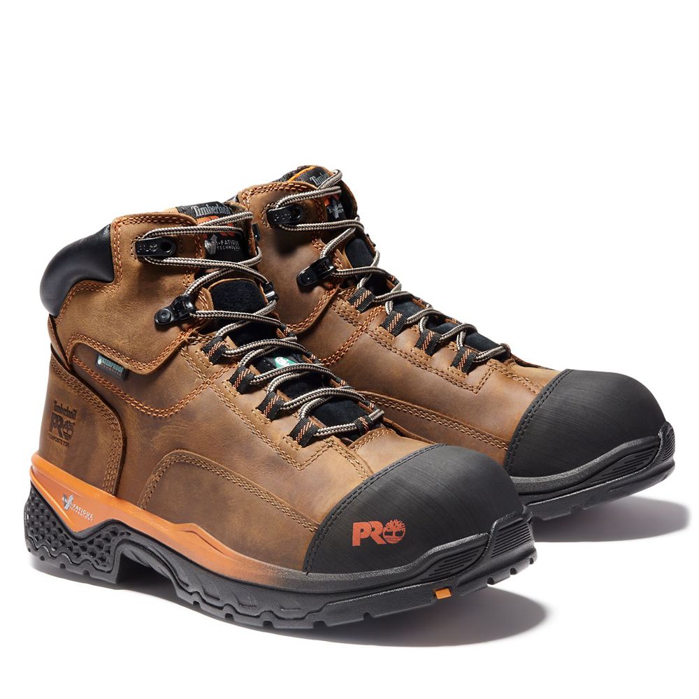 Bocanci De Muncă Timberland Barbati Maro/Negrii - Pro® Bosshog 6 Comp Toe - Romania - OFMEKA426